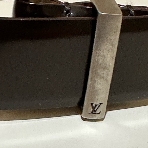 Louis Vuitton LV Brown Leather Belt - Picture 4 of 5